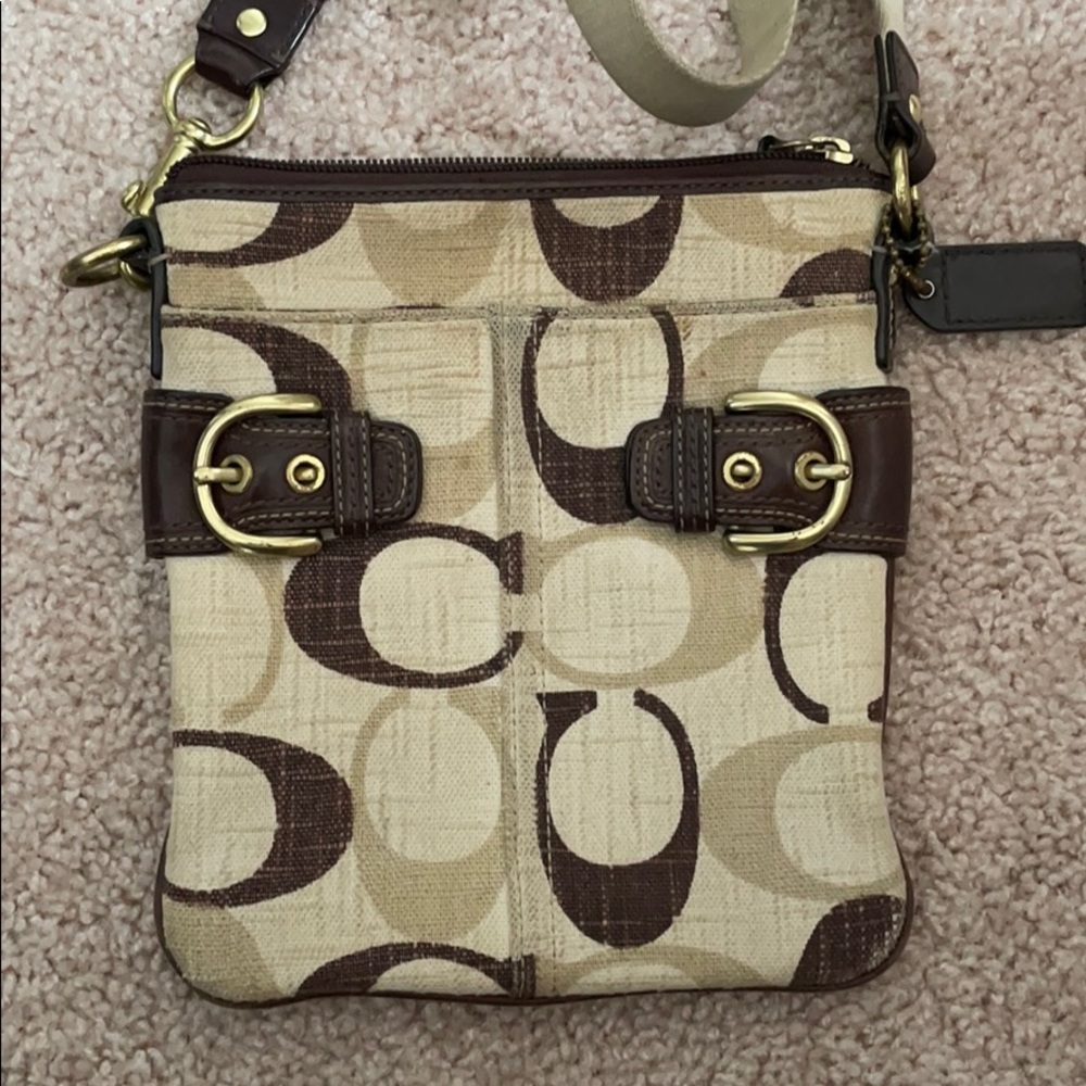 Coach Brown Signature Crossbody Bag